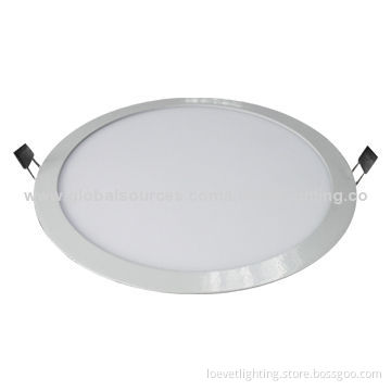 Warm White 12W LED Round Panel Light, Measures 180 x 12.5mm
